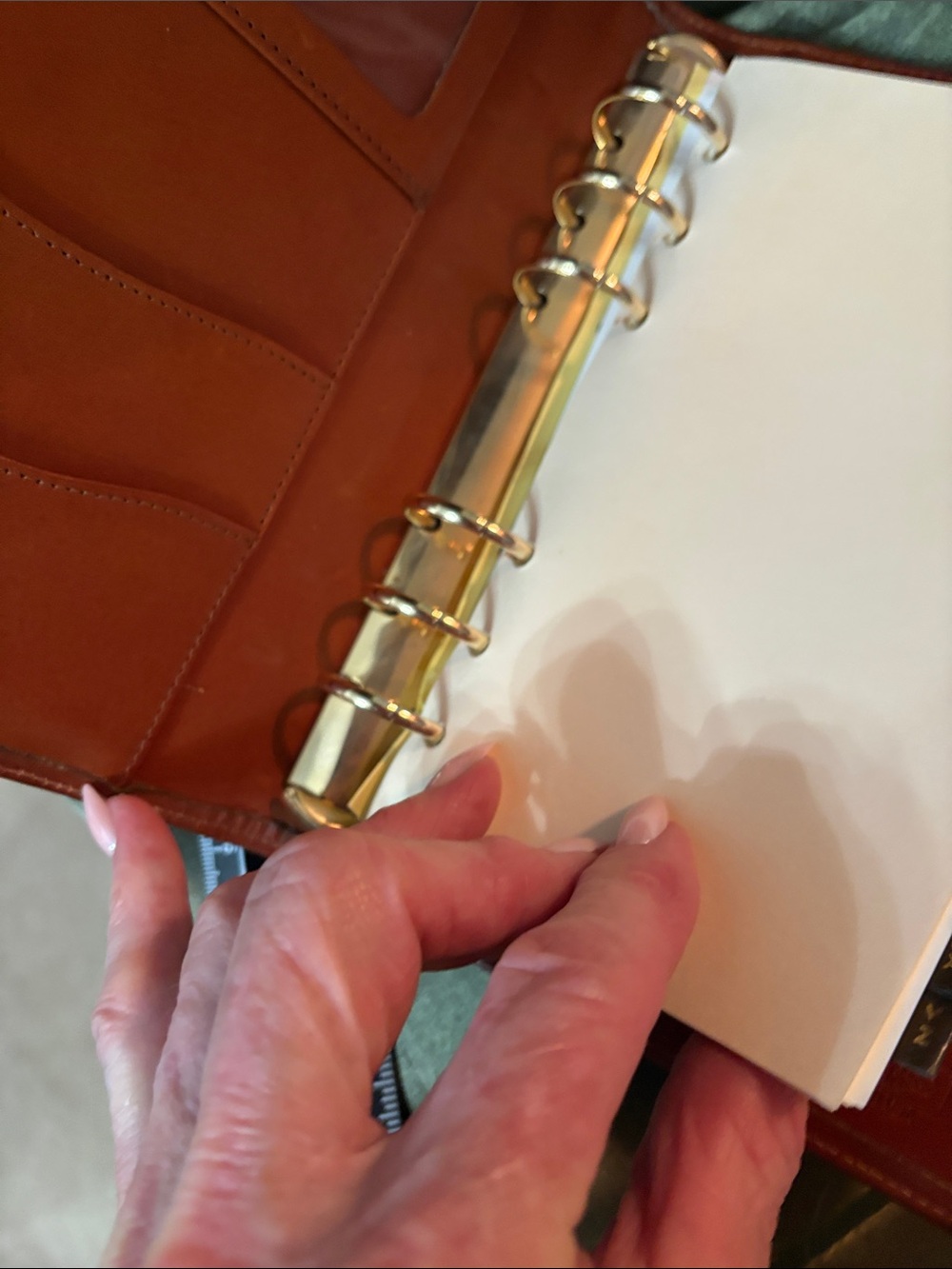 Vintage Dooney & Bourke Pebbled Leather Organizer in Cognac Brown - Picture 11 of 12